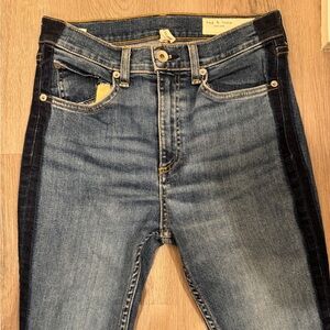 Women’s rag & bone Two-Tone Blue Skinny Jeans